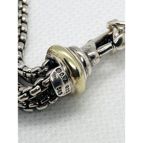 David Yurman 6 Strand & Quatrefoil Enhancer 925 585 - Picture 9 of 13